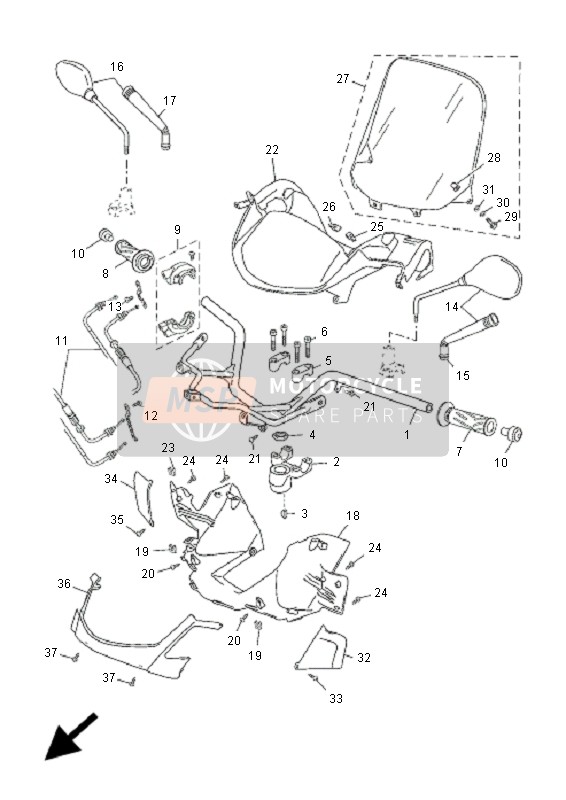 Steering Handle & Cable